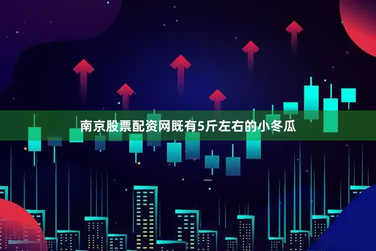 南京股票配资网既有5斤左右的小冬瓜